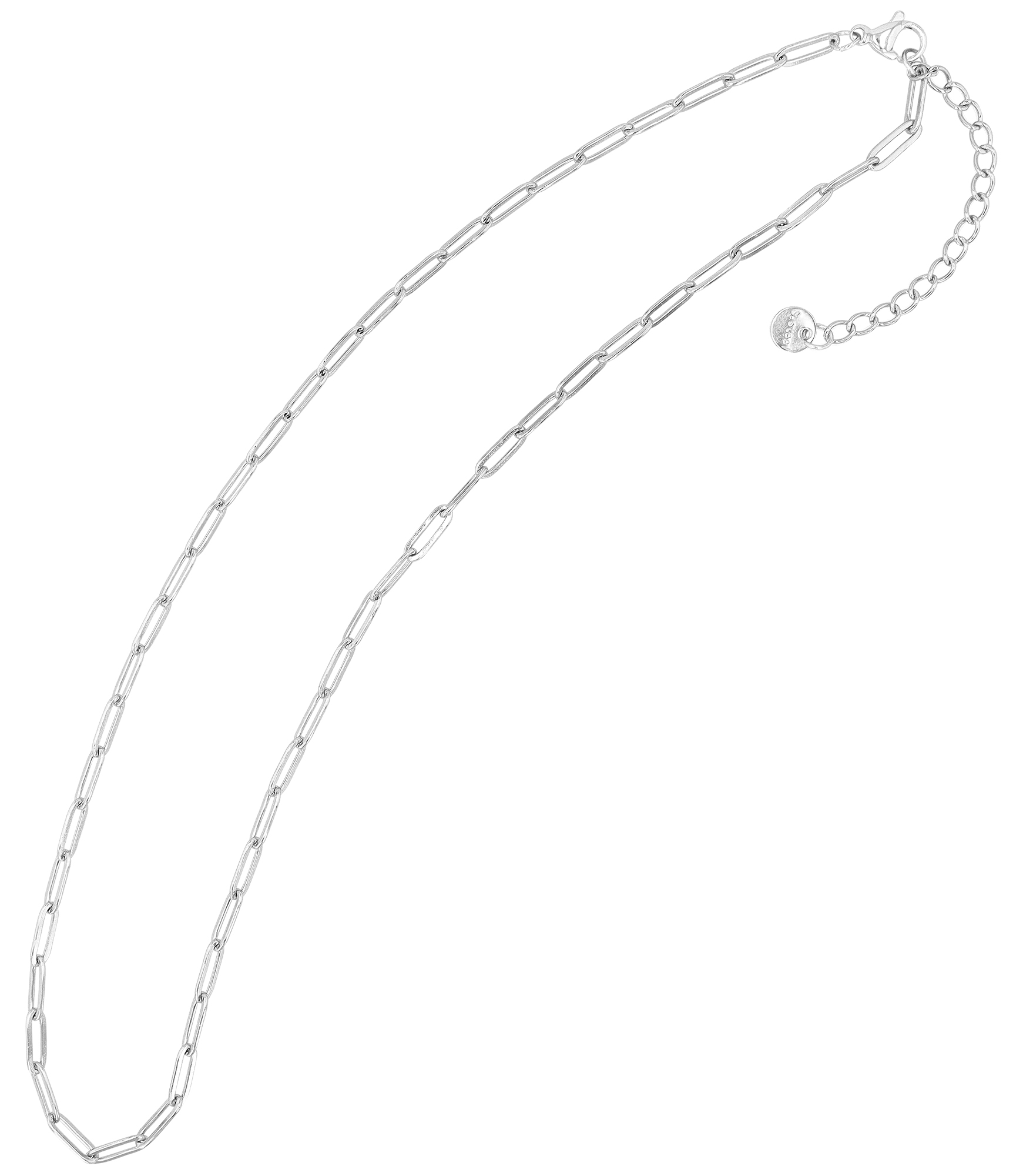 "Kamika" Edelstahl Gliederkette, 40cm/ 3 mm, silberfarben