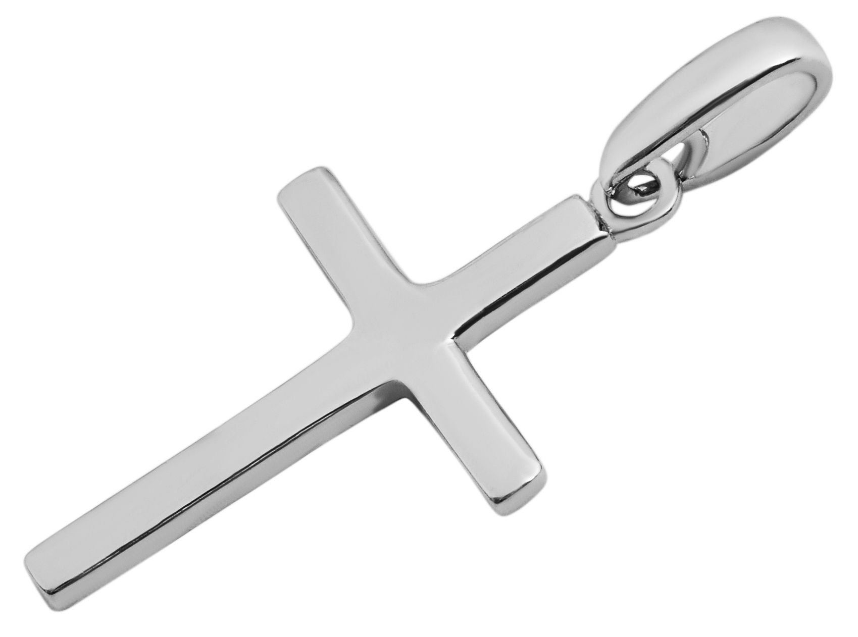 "Pegah" 925/- Echt Silber Anhänger - Kreuz, rhodiniert