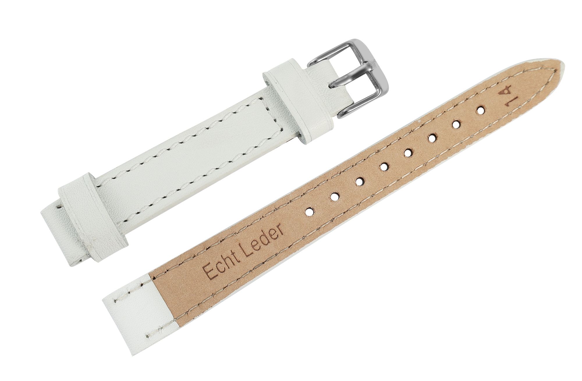 Echt Lederarmband, super soft, weiß