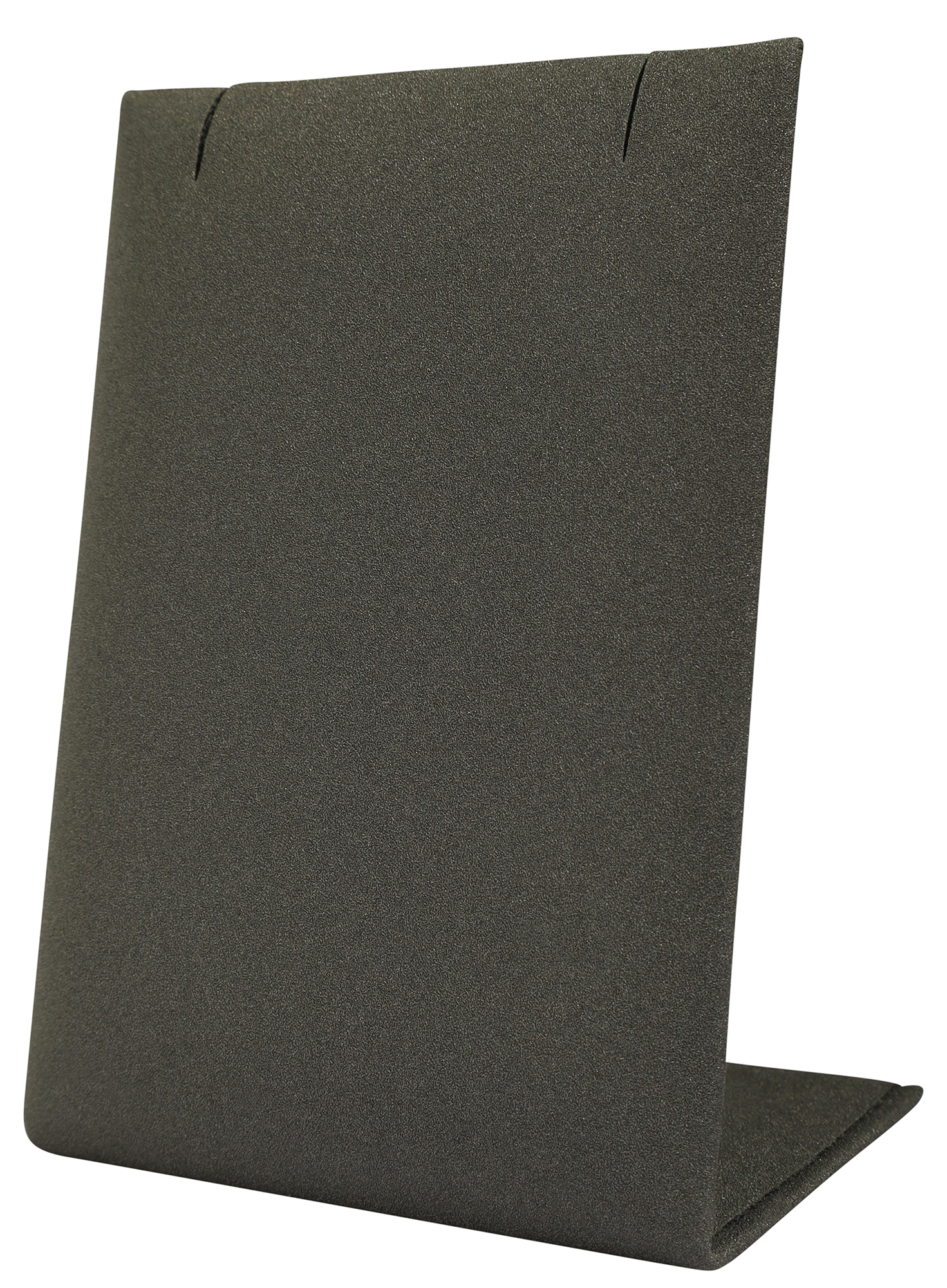 Aufsteller für Ketten (Dekoserie Soft), PU-bezogen, 8,5 cm, grau