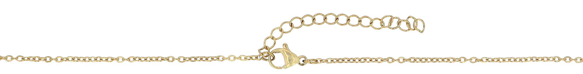 "Leila" Edelstahl Schmuckset mit Ohrsteckern und Anhänger, goldfarben
