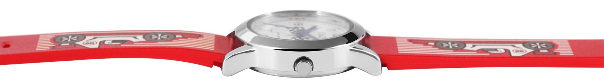 Q&Q Kinderuhr mit Kunststoffarmband, "Rennauto", 3 bar