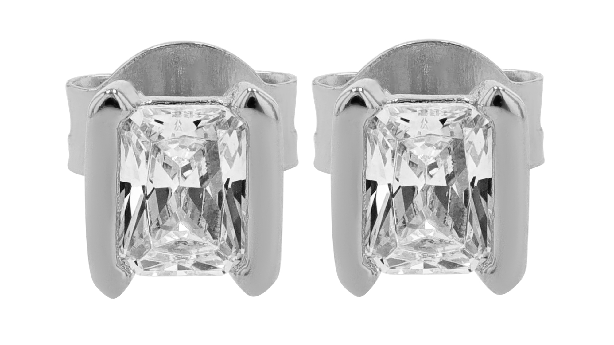 Sif Jakobs Jewellery 925/- Echt Silber Ohrstecker "Roccanova Piccolo", Zirkonia, rhod.