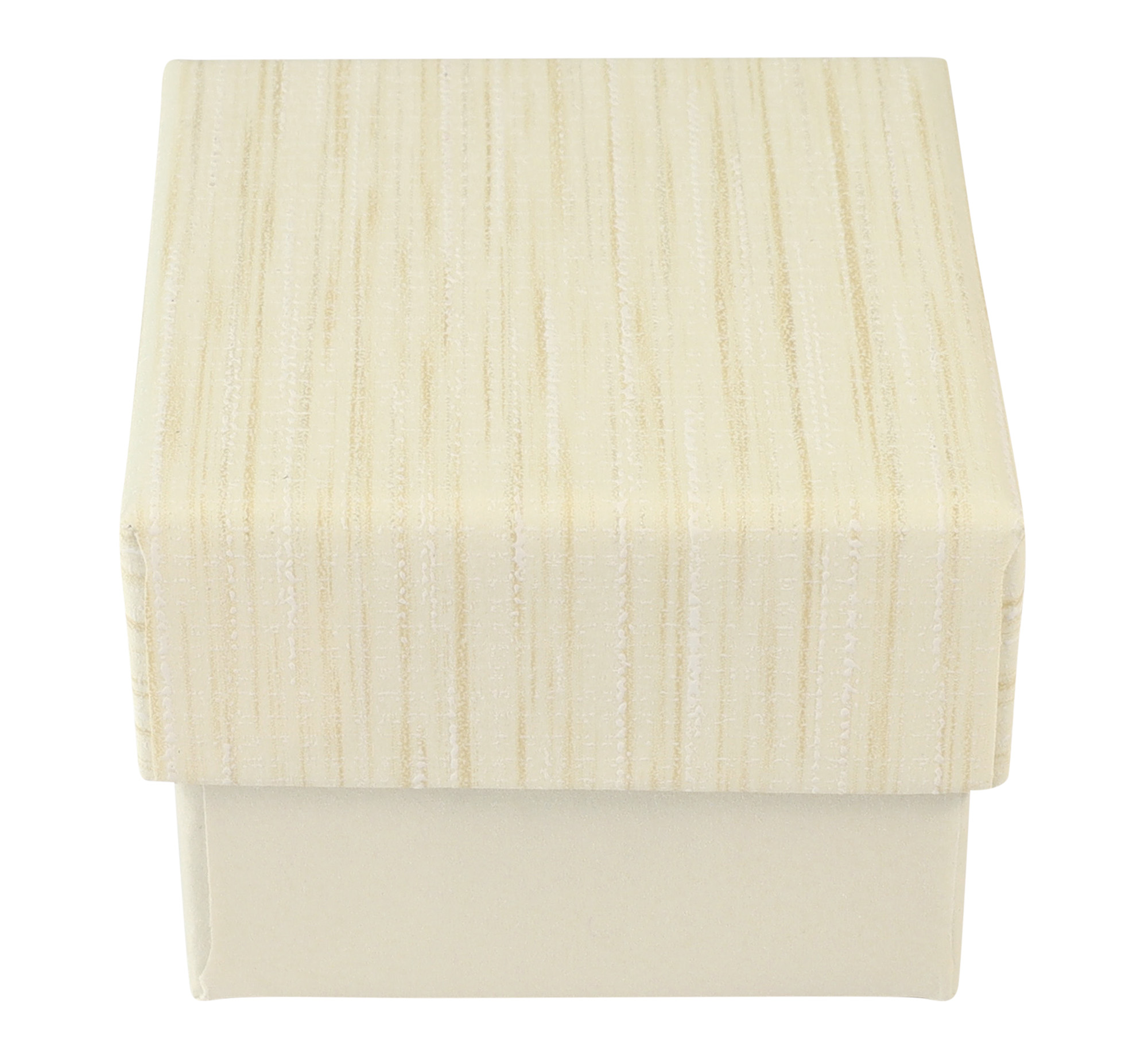 Papp Schmuckboxen, creme, VE24, 5 x 5 cm
