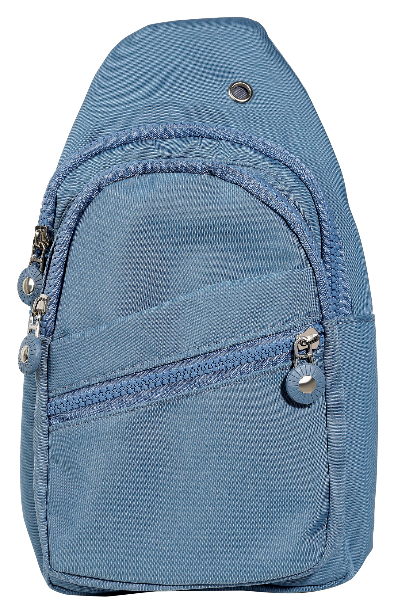 Brusttasche/ Cross Body Bag, Textil mit verstellbarem Gurt, 4 Stück/Pack, blau