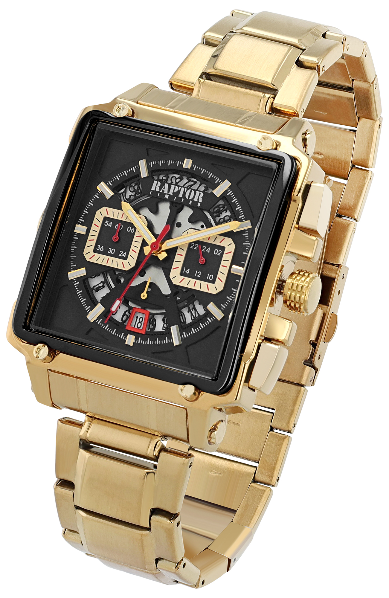 Raptor Limited Herrenuhr "Oscar" mit Edelstahlarmband