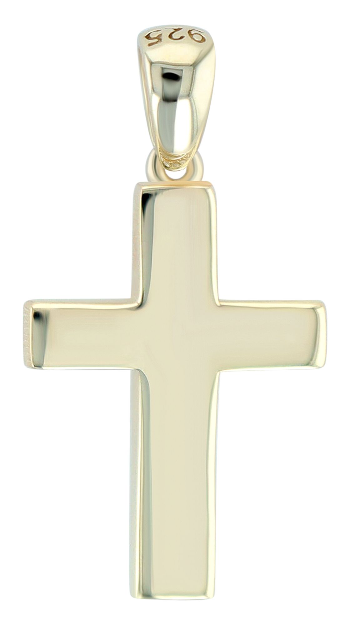 "Hallie" 925/- Echt Silber, Anhänger Kreuz, vergoldet