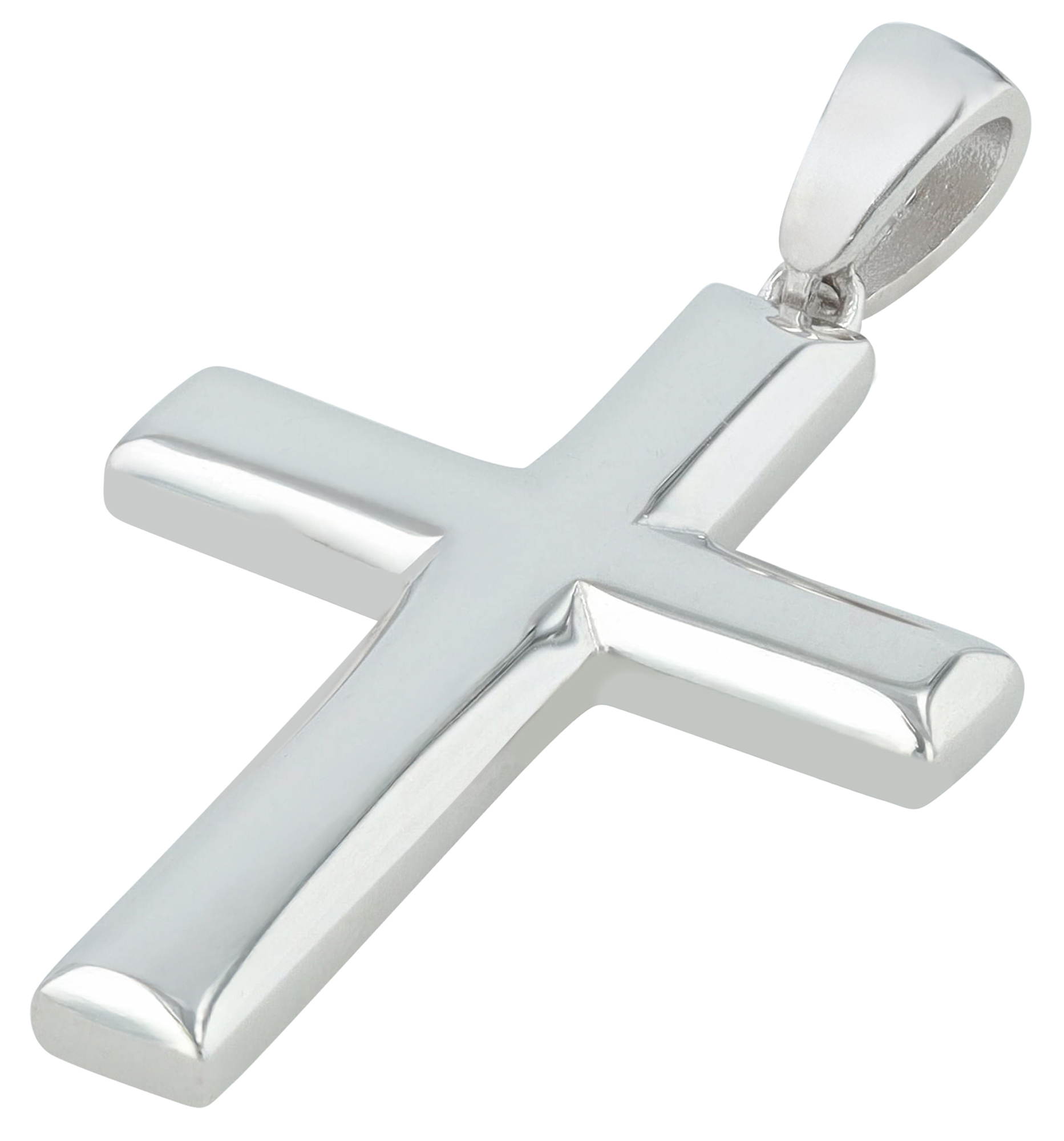 "Xanet" 925/- Echt Silber Anhänger - Kreuz, silberfarben rhodiniert