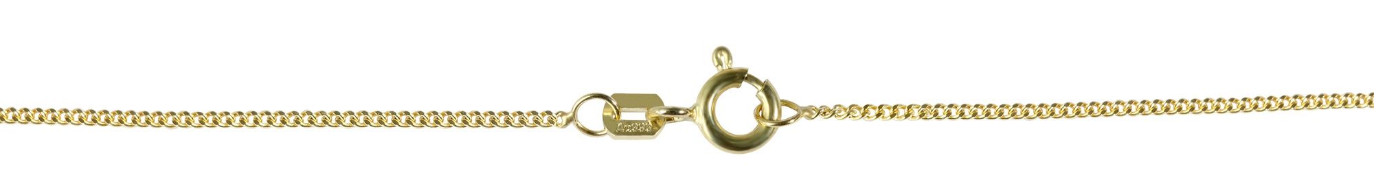 333/- Gold "Milton" Panzerkette, flach, 8 Karat, Gelbgold, 45 cm/ 1,2 mm