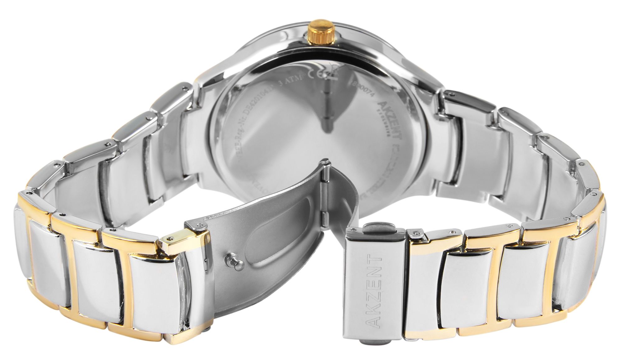 Akzent Exclusive Herrenarmbanduhr mit Metallband
