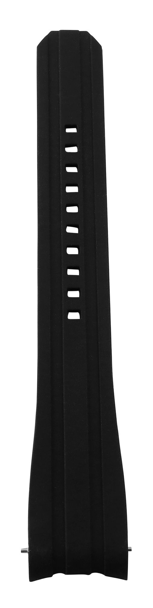 Schnellwechselarmband für Uhren, Silikon, Dornschließe, schwarz/grau, 20 mm