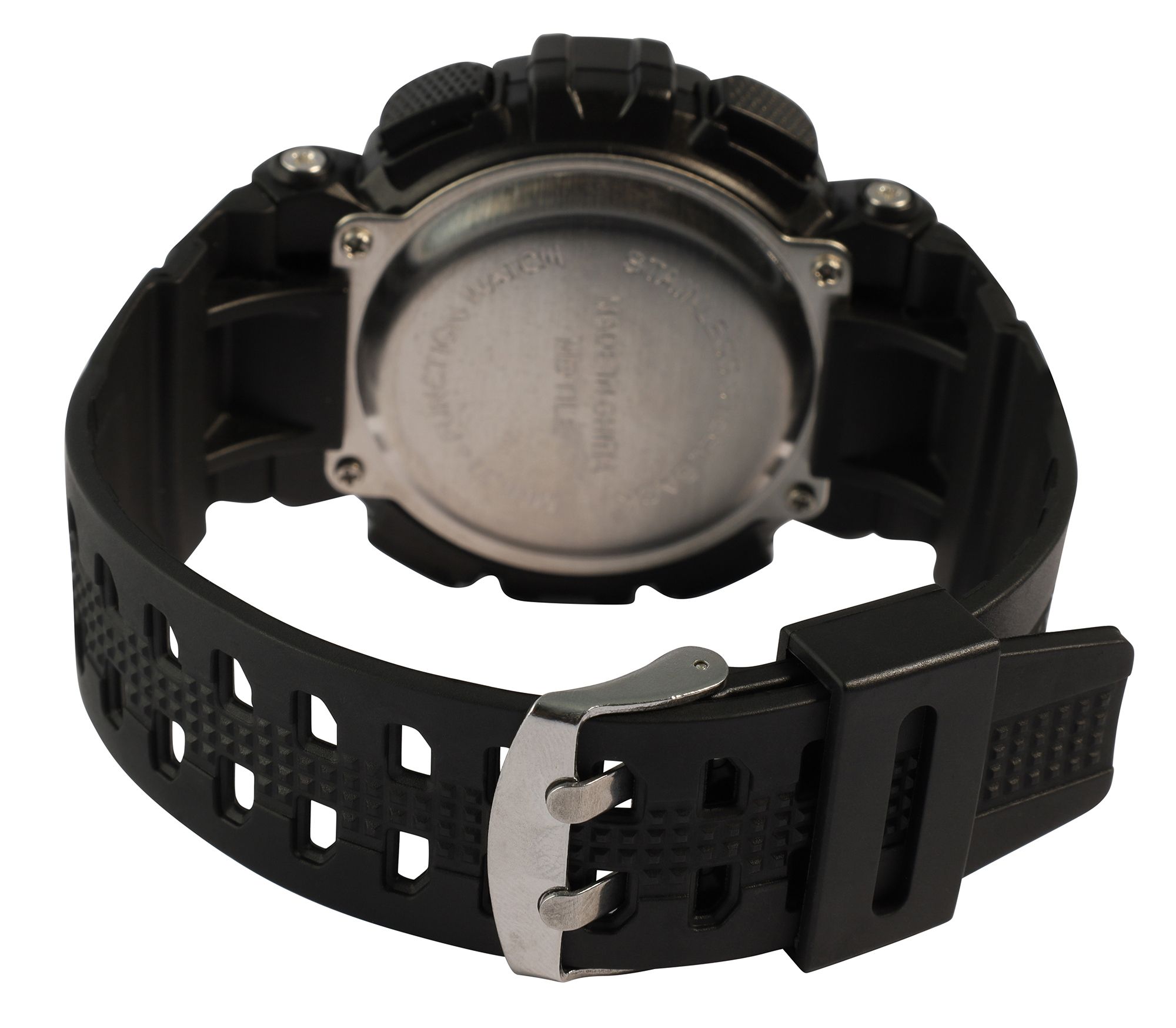 Xinjia Herrenuhr mit TPU-Band, schwarz + rot
