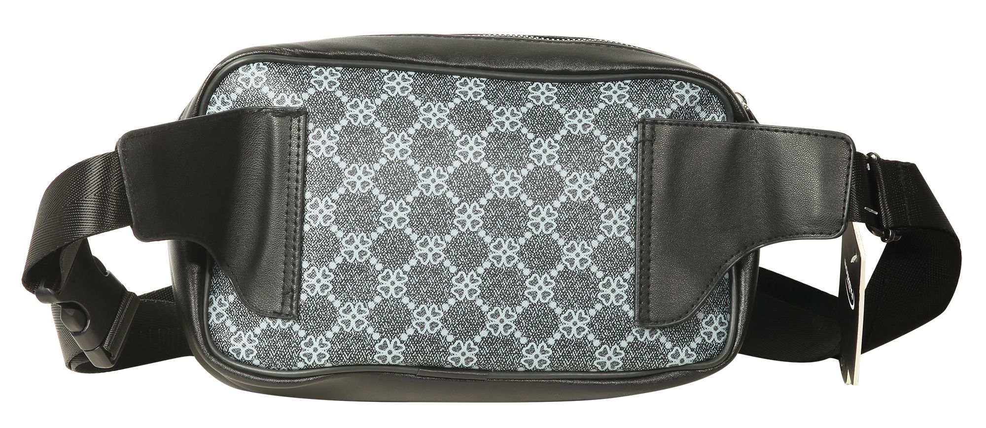 Tasche aus Lederimitat mit Muster,schwarz