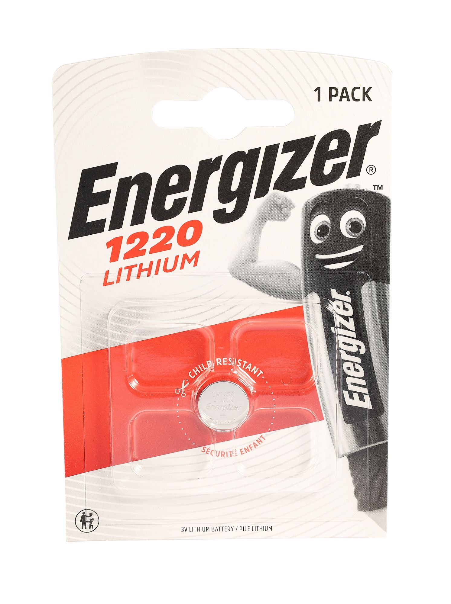 Energizer Lithium Zelle im 1er Blister, CR1220