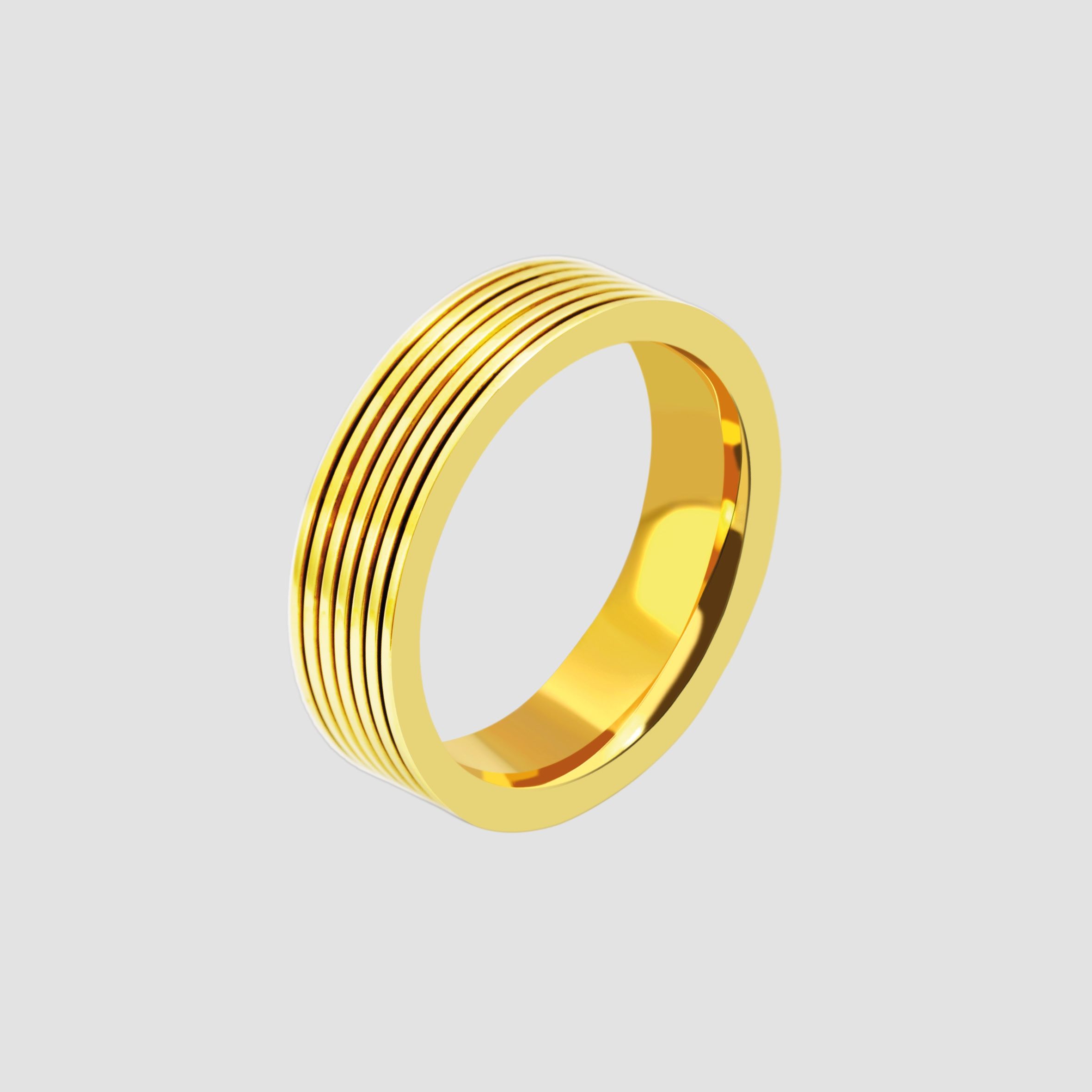 Akzent Herren Edelstahl Partnerring, Gr. 58