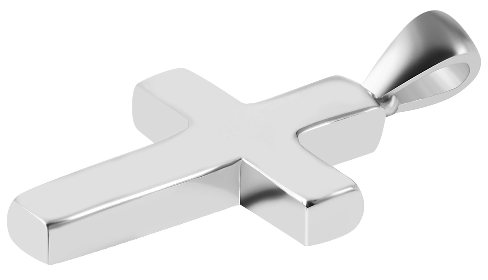 "Hallie" 925/- Echt Silber, Anhänger Kreuz, silberfarben rhodiniert