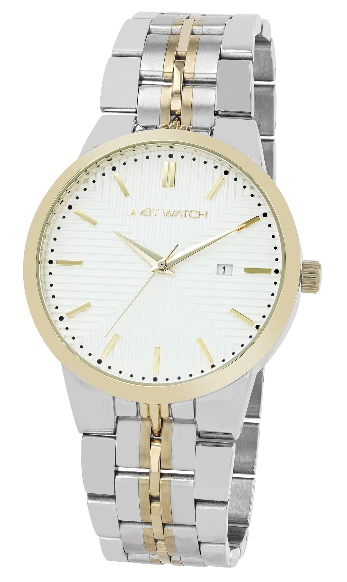 Just Watch Unisexuhr mit Edelstahlarmband, bicolor