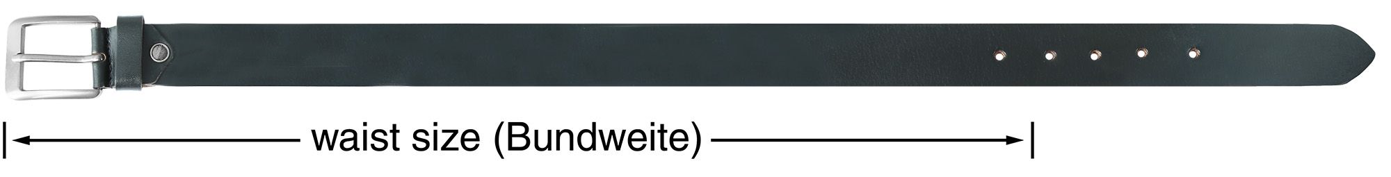 Leonardo Verrelli Echtleder Gürtel kürzbar in schwarz, 90 cm