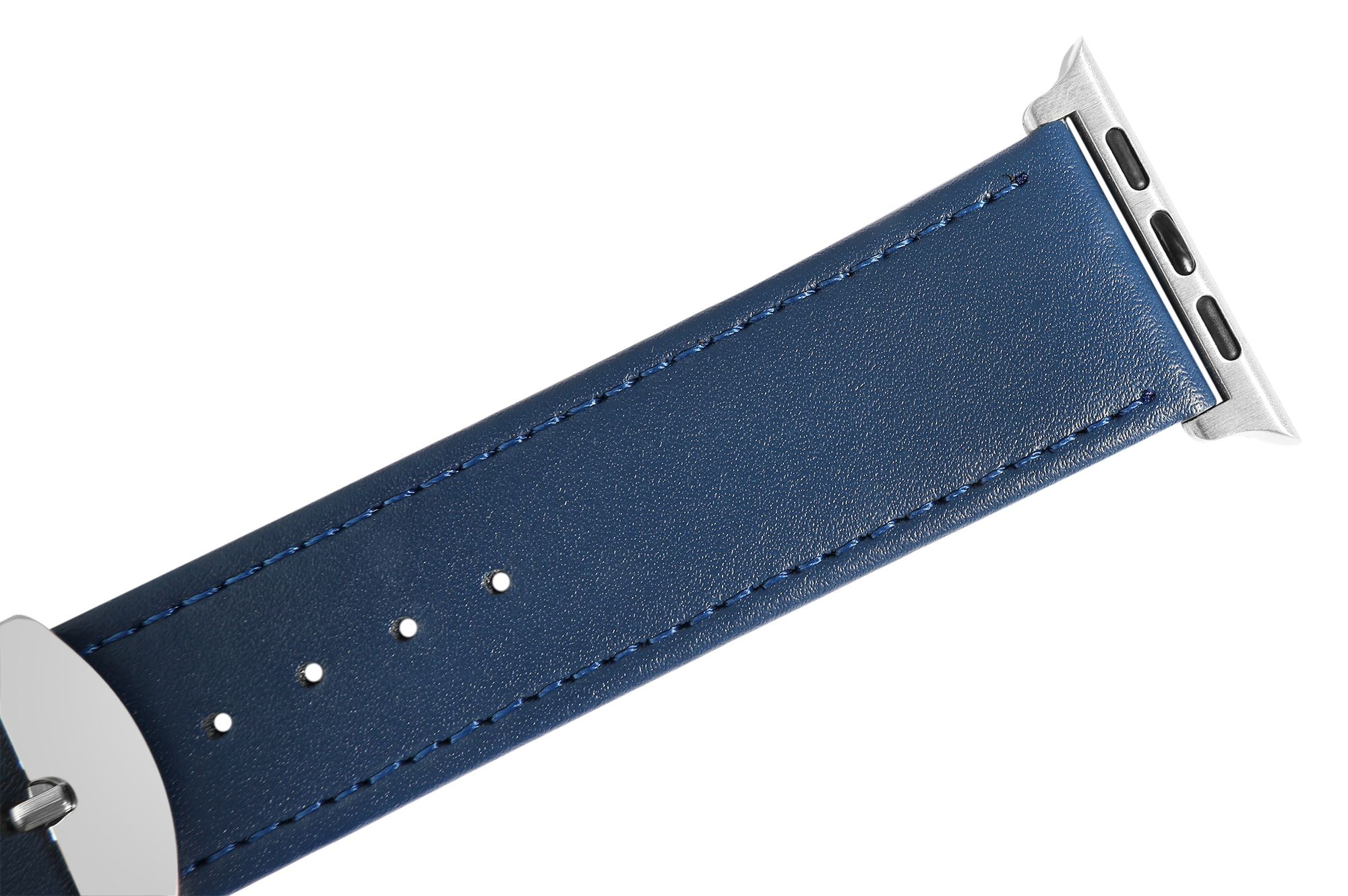 Adapter / Connector für Armbänder (kompatibel mit Apple Watch), silberfarben, Anstoßbreite 22 mm / Gehäusebreite: 41 mm