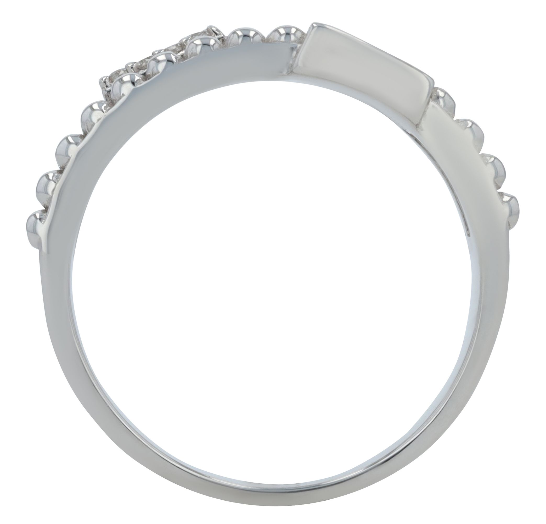 925/- Echt Silber Damenring "Frida", rhodiniert, Gr. 52