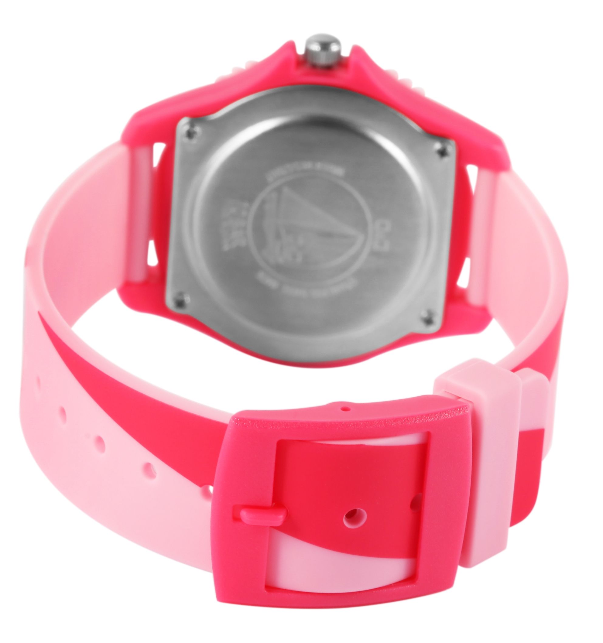 Q&Q Kinderuhr, Silikonarmband, "Weltall", rosa, 10 Bar, Ø 35 mm