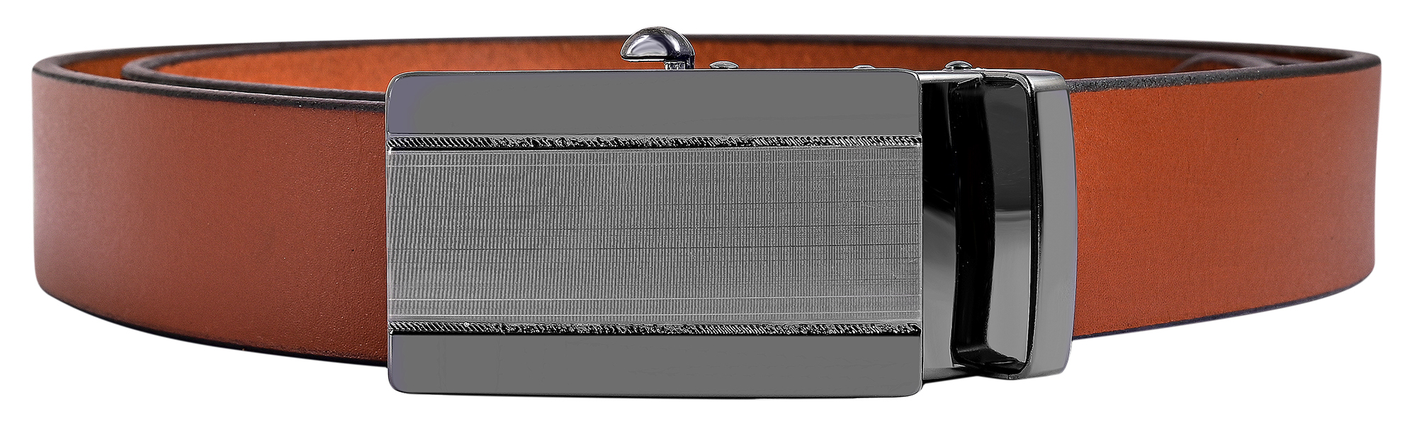 Leonardo Verrelli Echtleder Automatik-Gürtel, max. 120 cm/ 35 mm, braun (tan) - kürzbar
