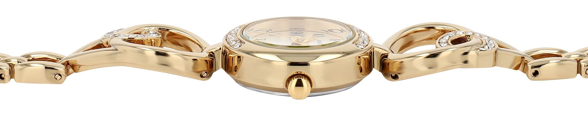 Just Watch Damenuhr "Liana" mit Gliederarmband, Ø 24 mm, goldfarben/ weiß