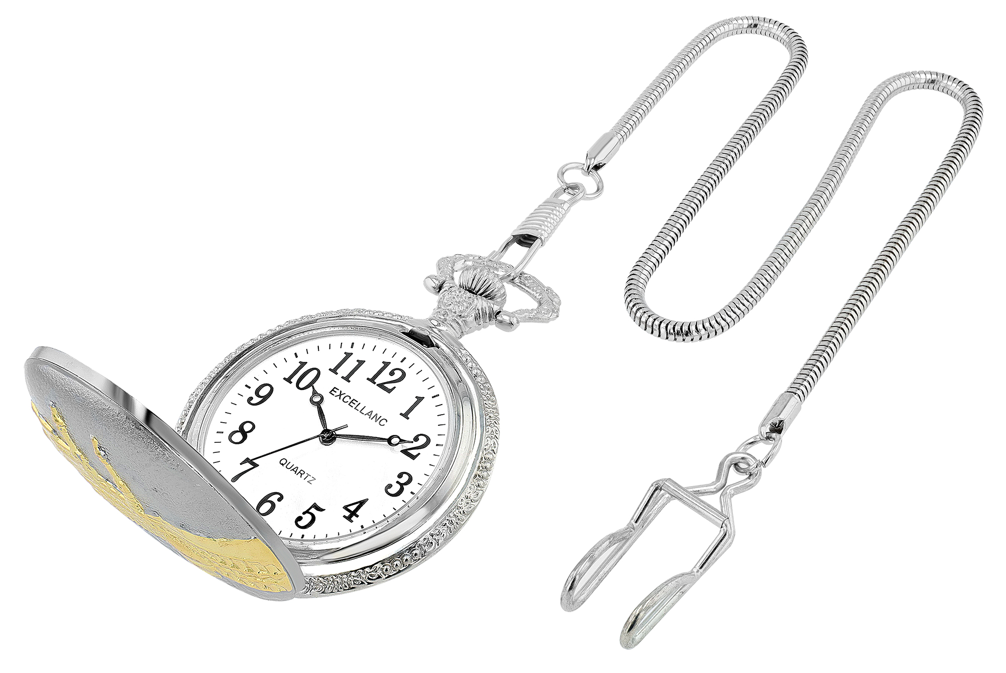 Excellanc Taschenuhr, Motiv Mekka, bicolor