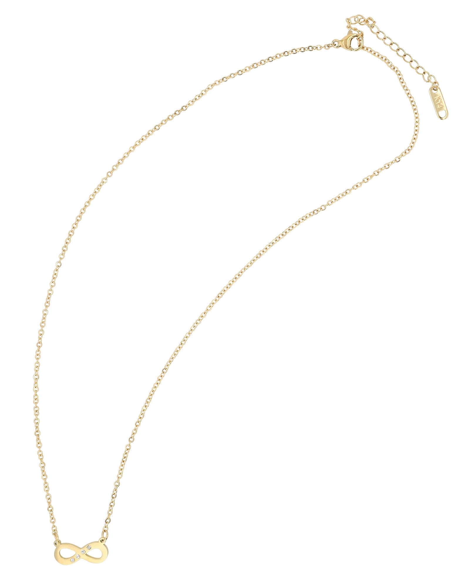 Akzent Infinity-Halskette "Priam", Edelstahl, goldfarben