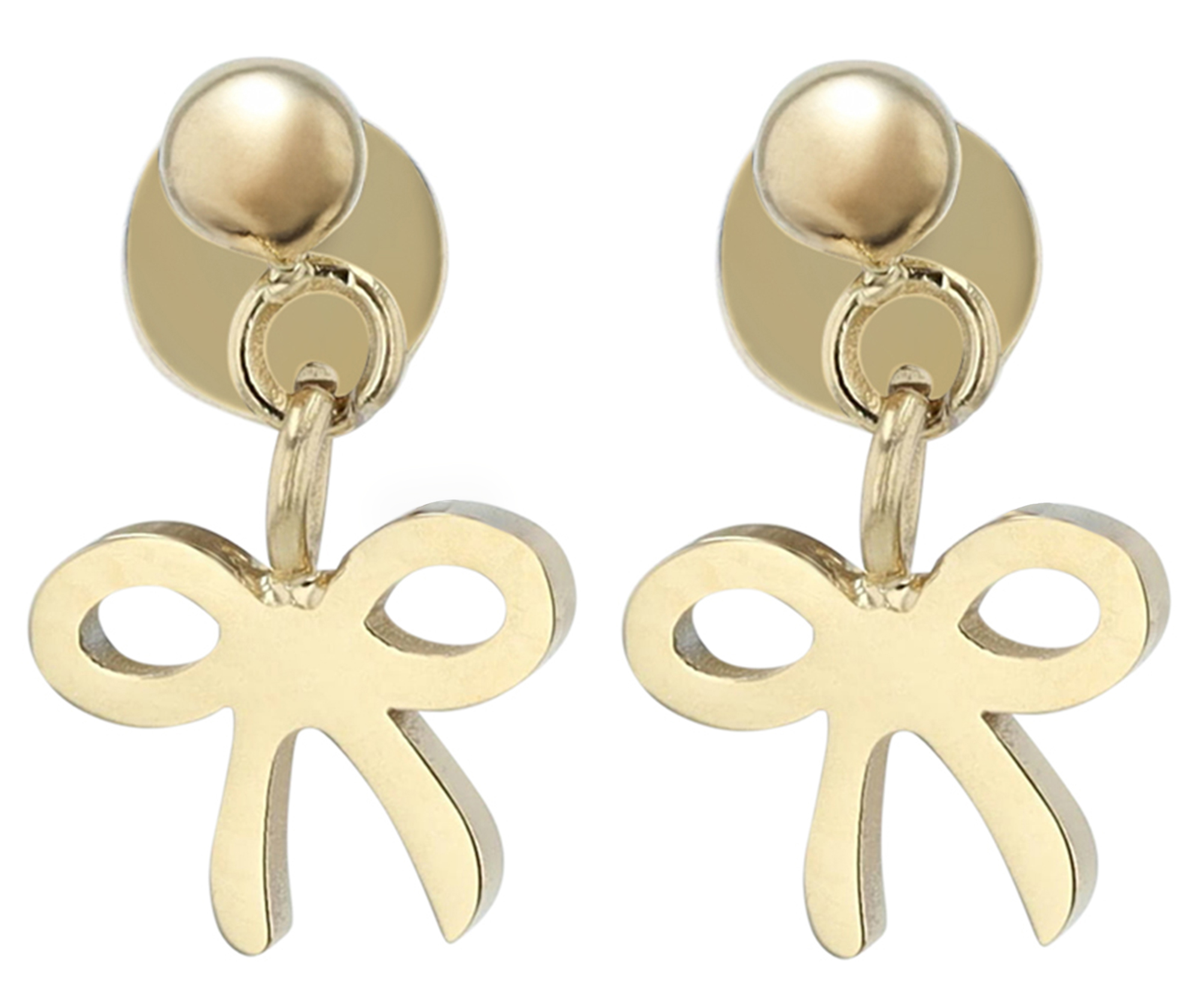 "Keai", Edelstahl Ohrstecker/-piercing, Schleife