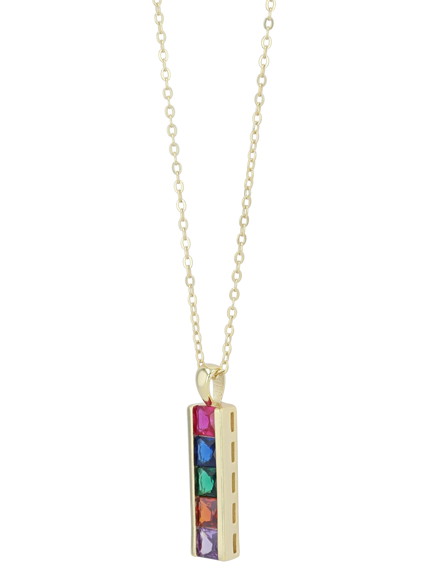 "Lamina" 925/- Echt Silber Kette mit Anhänger 43+5 cm, vergoldet