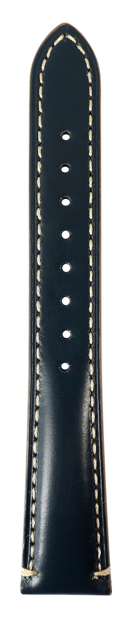 Echtleder Uhrenarmband (Quick-Release), dunkelblau, 20 mm