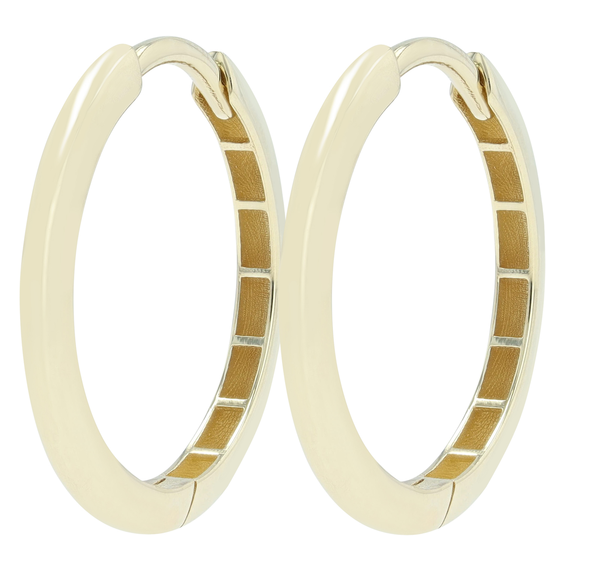 333/- Gold Creolen "Amalie" Ø 15 mm, 8 Karat, Gelbgold