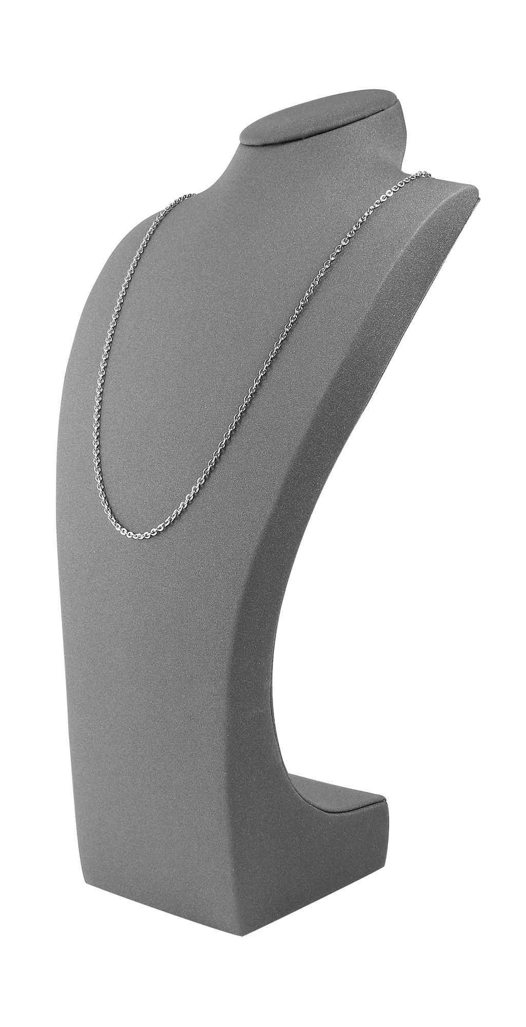 Büste (Dekoserie Soft), PU-bezogen, 29 cm, grau