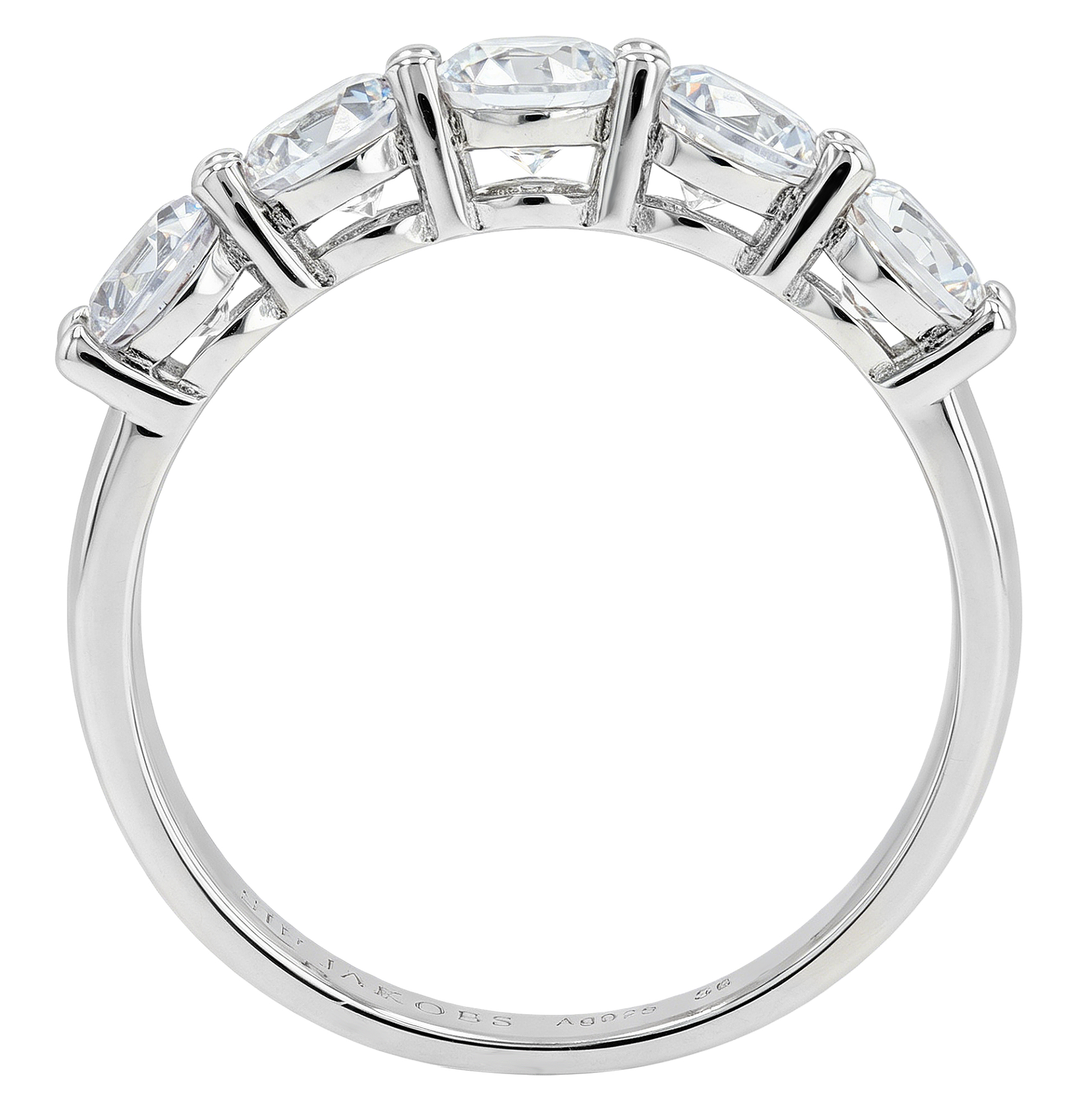 Sif Jakobs Jewellery 925/- Echt Silber Ring "Belluno", Gr 56, Zirkonia (weiß), silberfarbig