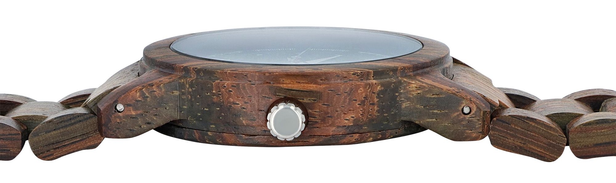 Raptor Herrenarmbanduhr "Elementary" aus grünlichem Eichenholz
