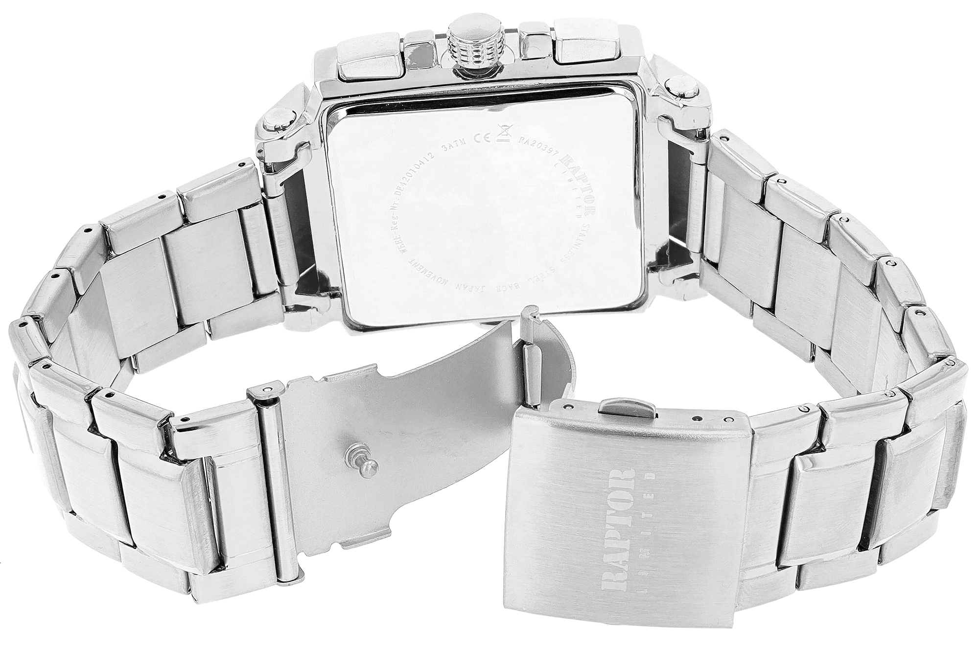 Raptor Limited Herrenuhr "Oscar" mit Edelstahlarmband