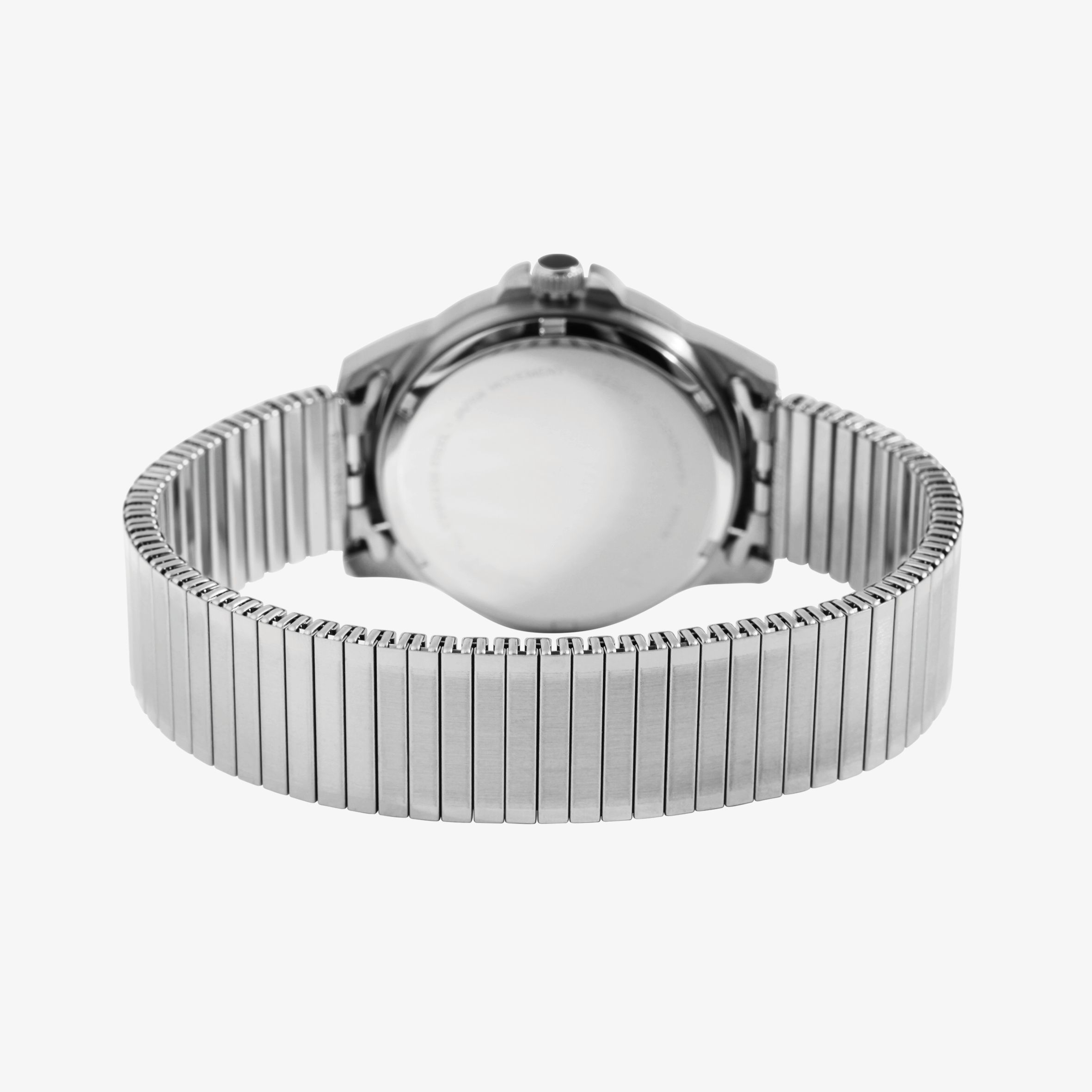 JUST Herrenuhr "Roswin"  Edelstahlzugband, Ø 38 mm, silberfarben/ schwarz