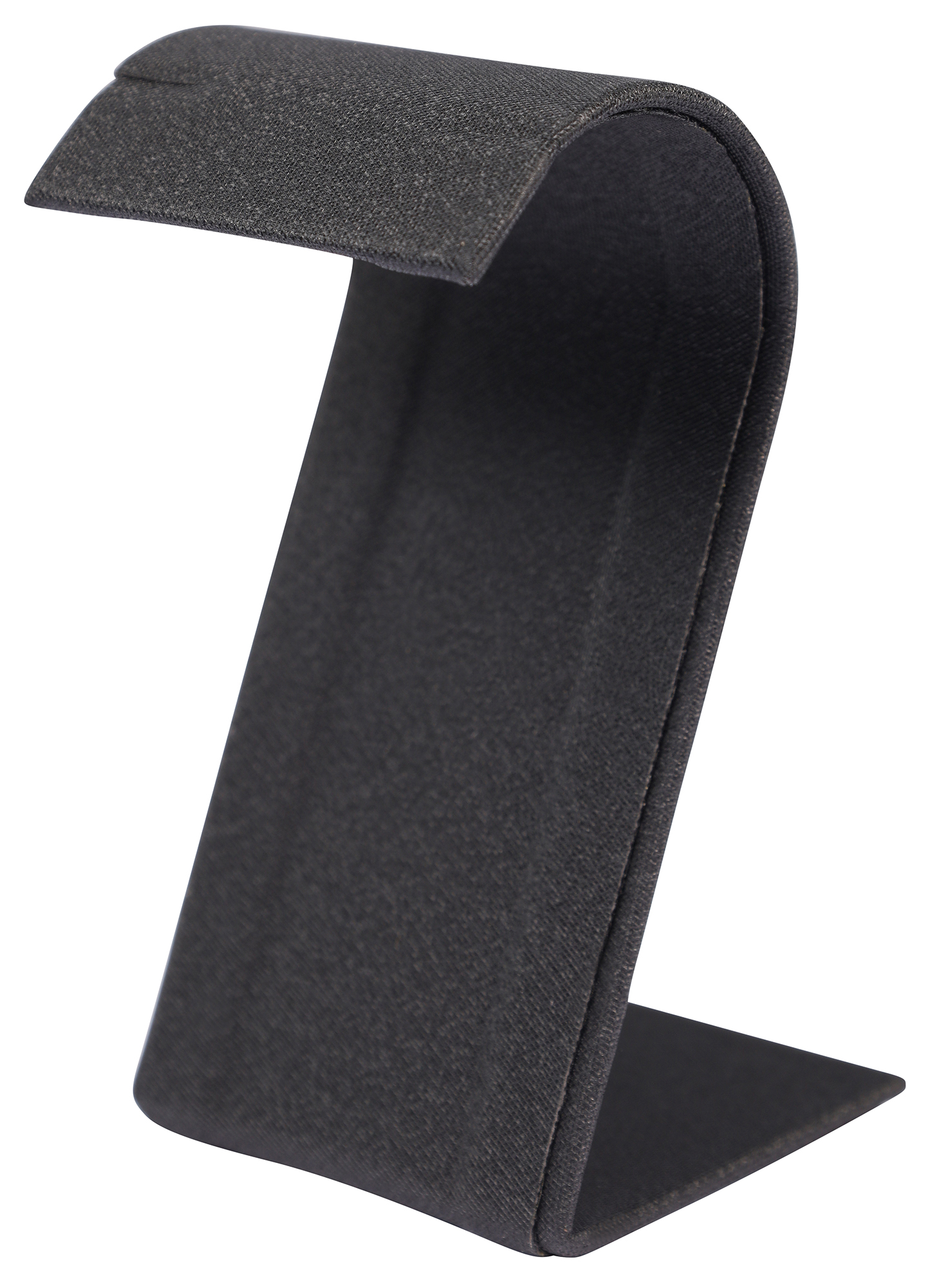 Aufsteller für Ohrhänger/ Creolen, PU-Überzug/ Metall, schwarz