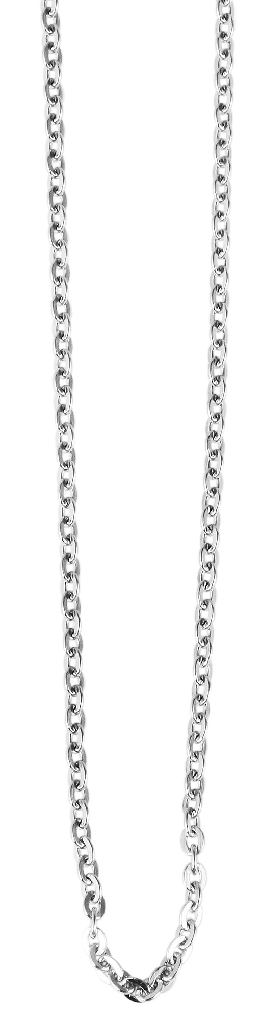"Negiere" Akzent Edelstahl Ankerkette 90 cm/ 2mm, silberfarben