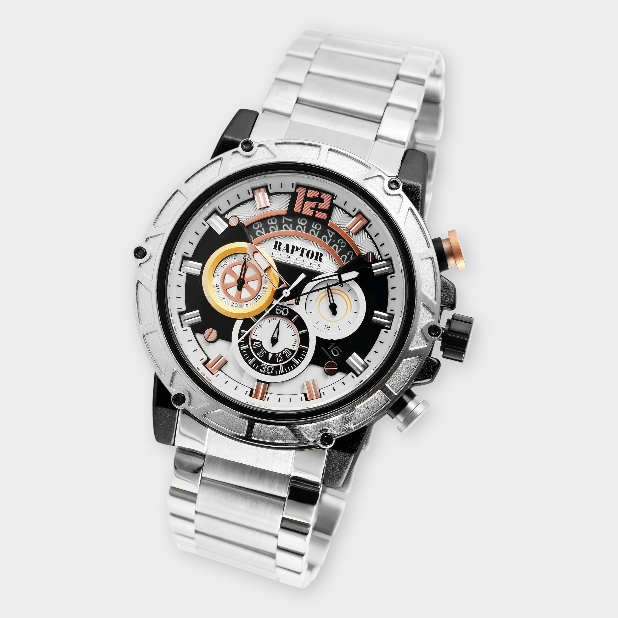 Raptor Limited Chronograph "Rakan" mit Edelstahlband