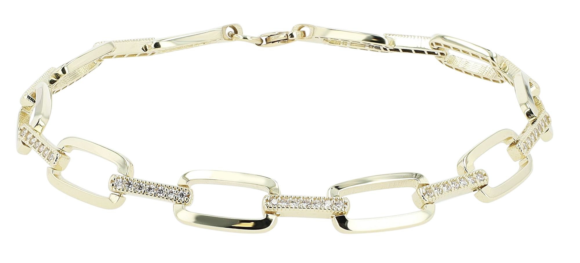 333/- Gold "Adelia" Armband mit Zirkonia, 8 Karat, Gelbgold