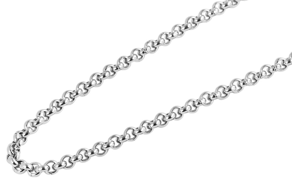 "Femine", Akzent Erbskette aus Edelstahl, silberfarbig, 40 cm