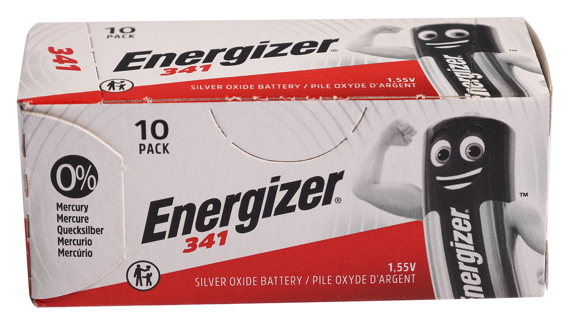 Energizer 341 Knopfzellen (10er-Pack) – 0% Quecksilber, 1,55V Silberoxid-Batterien
