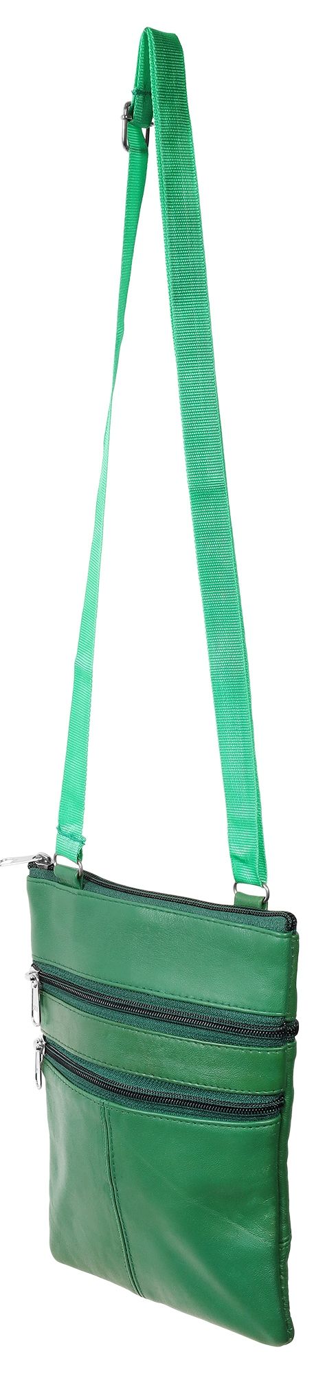 Steinmeister Echtledertasche, dunkelgrün