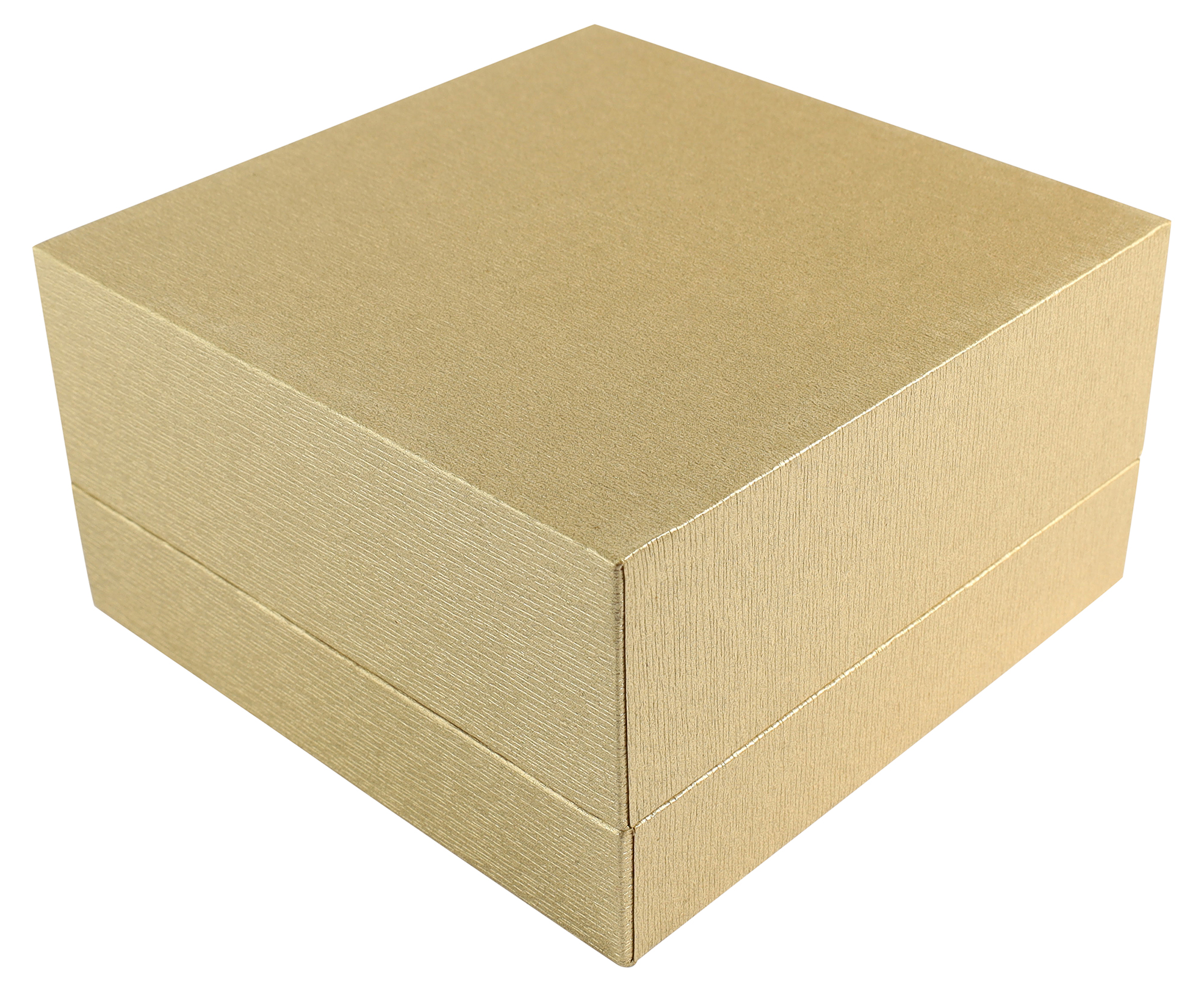Schmuckboxen in Holzoptik, goldfarben, VE12, 10 x 10 cm