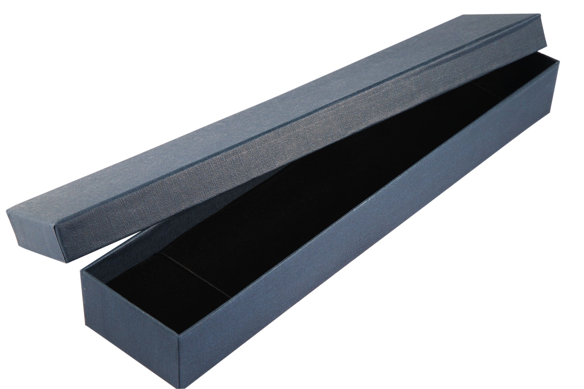 Uhrenbox, Pappe, blau, VE 6, 30 cm x 6,5 cm x 3,5 cm
