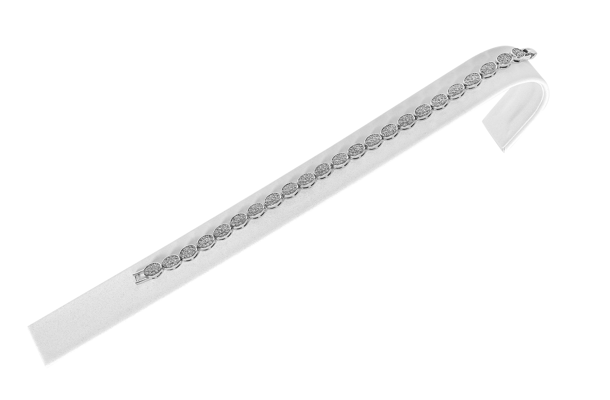 Aufsteller für Armbänder (Dekoserie Soft), PU-bezogen, breite 2 cm