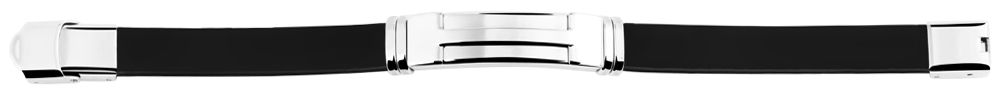 Akzent Armband aus Silikon und Edelstahl