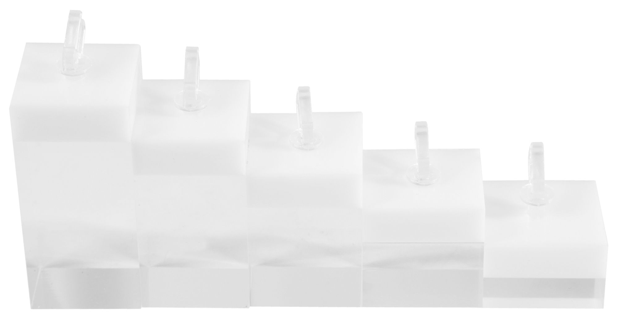 Ringdisplay, Kunststoff, transparent, 3 cm x 6 cm x 3 cm